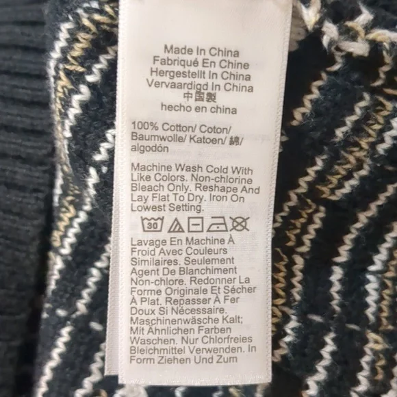 J Crew Factory Tweed Lady Cardigan Black & white Size Small - Picture 8 of 8